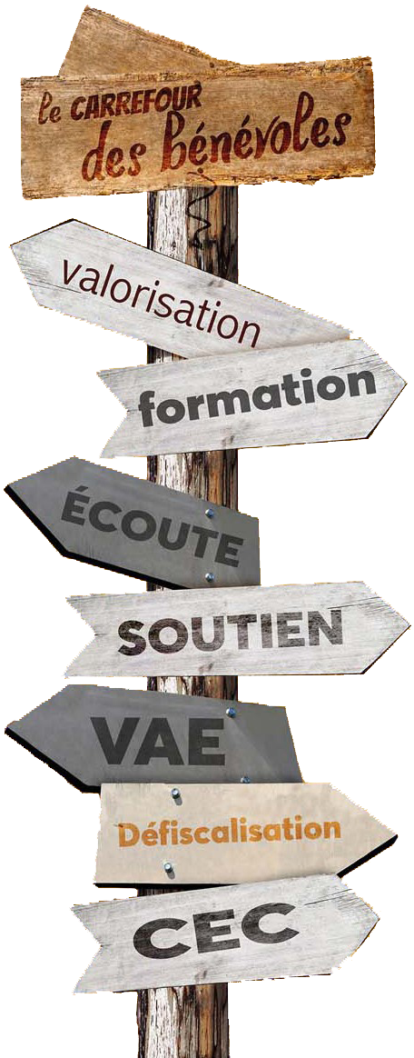 Totem carrefour des bénévoles
